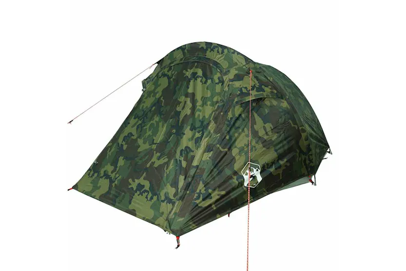 Vidaxl Camping Tent Tunnel 2-person Camouflage Waterproof Vidaxl Camping Tent Tunnel 2-person Camouflage Waterproof