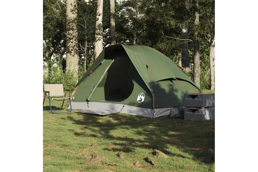 Vidaxl Camping Tent Dome 2-person Olive Green Waterproof Vidaxl Camping Tent Dome 2-person Olive Green Waterproof