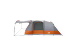 Vidaxl Camping Tent Tunnel 5-person Grey And Orange Waterproof Vidaxl Camping Tent Tunnel 5-person Grey And Orange Waterproof