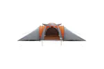 Vidaxl Family Tent Dome 6-person Grey And Orange Waterproof Vidaxl Family Tent Dome 6-person Grey And Orange Waterproof