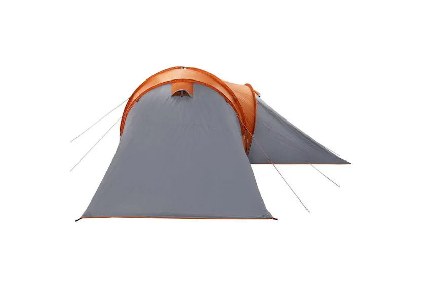 Vidaxl Family Tent Dome 6-person Grey And Orange Waterproof Vidaxl Family Tent Dome 6-person Grey And Orange Waterproof