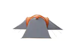 Vidaxl Family Tent Dome 6-person Grey And Orange Waterproof Vidaxl Family Tent Dome 6-person Grey And Orange Waterproof