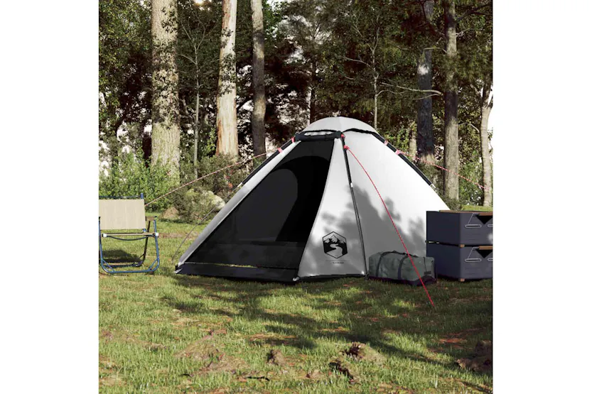 Vidaxl Camping Tent Dome 4-person White Blackout Fabric Waterproof Vidaxl Camping Tent Dome 4-person White Blackout Fabric Waterproof