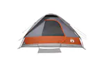 Vidaxl Camping Tent Dome 4-person Grey And Orange Waterproof Vidaxl Camping Tent Dome 4-person Grey And Orange Waterproof