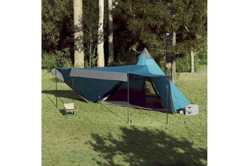 Vidaxl Family Tent Tipi 8-person Blue Waterproof Vidaxl Family Tent Tipi 8-person Blue Waterproof