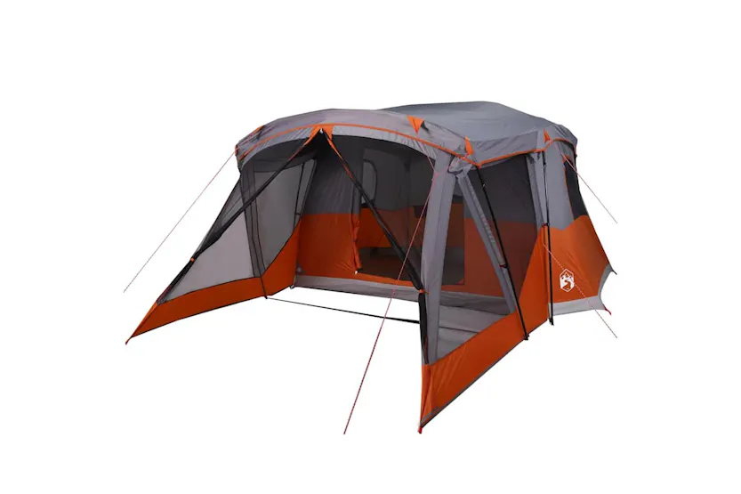 Vidaxl Camping Tent With Porch 4-person Orange Waterproof Vidaxl Camping Tent With Porch 4-person Orange Waterproof
