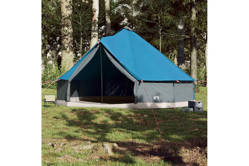 Vidaxl Family Tent Tipi 12-person Blue Waterproof Vidaxl Family Tent Tipi 12-person Blue Waterproof