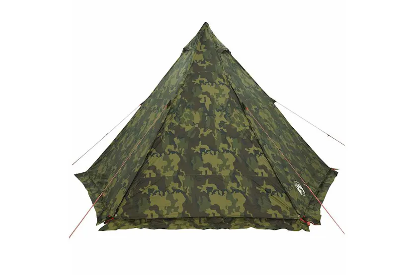 Vidaxl Family Tent Tipi 6-person Camouflage Waterproof Vidaxl Family Tent Tipi 6-person Camouflage Waterproof