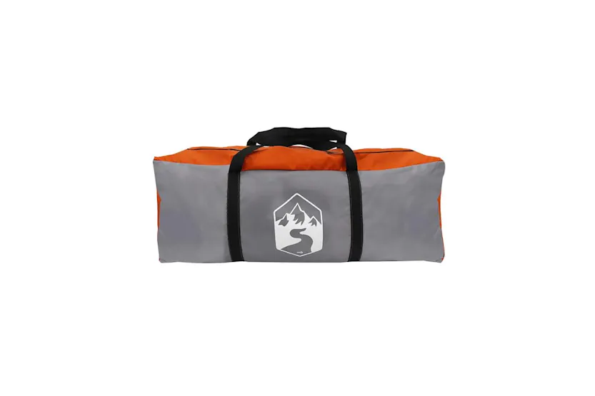Vidaxl Family Tent Tunnel 6-person Grey And Orange Waterproof Vidaxl Family Tent Tunnel 6-person Grey And Orange Waterproof