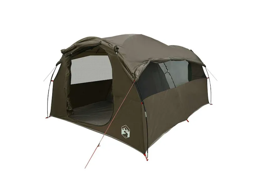 Vidaxl Family Tent Tunnel 6-person Brown Waterproof Vidaxl Family Tent Tunnel 6-person Brown Waterproof