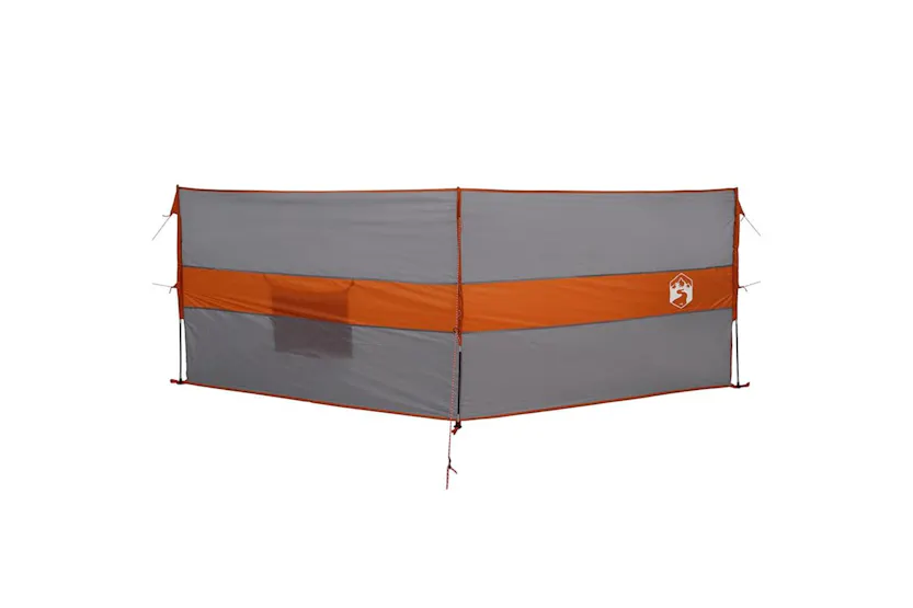 Vidaxl Camping Windbreak Grey And Orange 344x120 Cm Waterproof Vidaxl Camping Windbreak Grey And Orange 344x120 Cm Waterproof