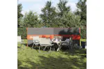 Vidaxl Camping Windbreak Grey And Orange 344x120 Cm Waterproof Vidaxl Camping Windbreak Grey And Orange 344x120 Cm Waterproof