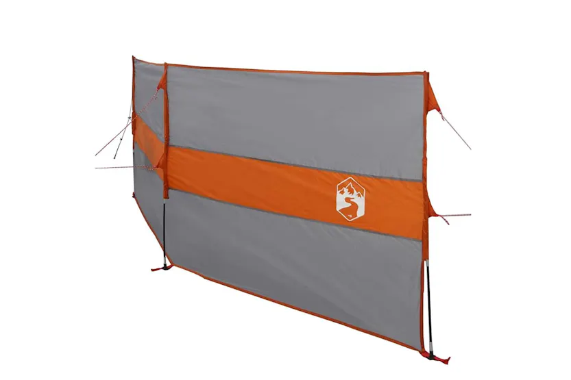 Vidaxl Camping Windbreak Grey And Orange 344x120 Cm Waterproof Vidaxl Camping Windbreak Grey And Orange 344x120 Cm Waterproof