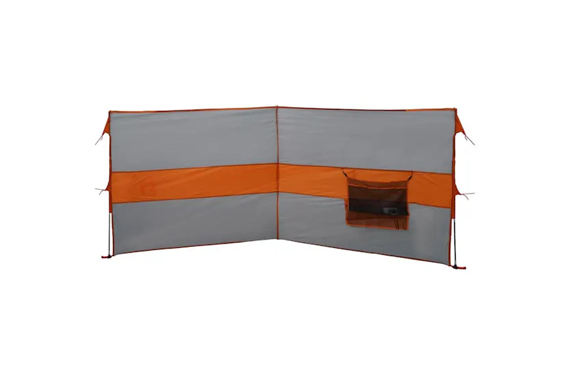 Vidaxl Camping Windbreak Grey And Orange 344x120 Cm Waterproof Vidaxl Camping Windbreak Grey And Orange 344x120 Cm Waterproof