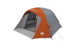 Vidaxl Camping Tent Cabin 4-person Grey And Orange Waterproof Vidaxl Camping Tent Cabin 4-person Grey And Orange Waterproof