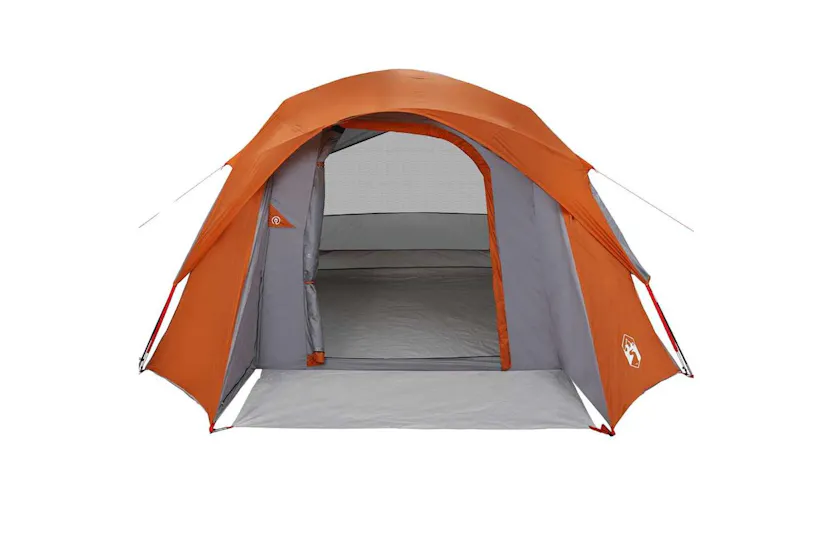 Vidaxl Camping Tent Cabin 4-person Grey And Orange Waterproof Vidaxl Camping Tent Cabin 4-person Grey And Orange Waterproof