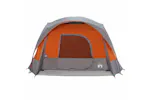 Vidaxl Family Tent Cabin 6-person Grey And Orange Waterproof Vidaxl Family Tent Cabin 6-person Grey And Orange Waterproof