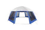 Vidaxl Pool Tent With Removable Fly & Mesh Walls Azure Blue 612x612 Cm Vidaxl Pool Tent With Removable Fly & Mesh Walls Azure Blue 612x612 Cm