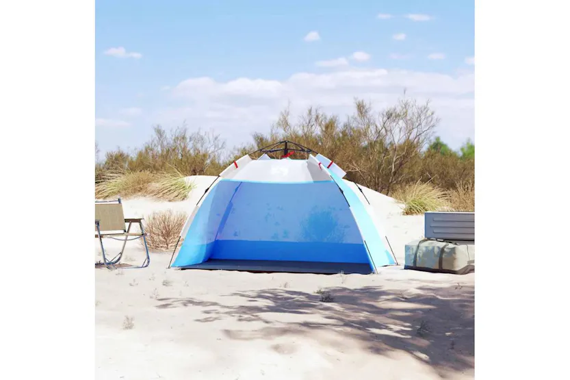 Vidaxl Beach Tent 2-person Azure Blue Quick Release Waterproof Vidaxl Beach Tent 2-person Azure Blue Quick Release Waterproof