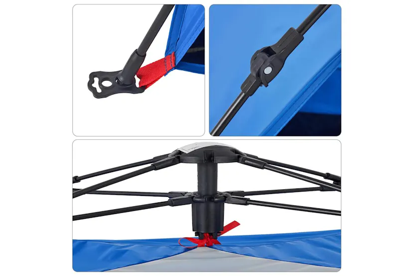 Vidaxl Beach Tent 2-person Azure Blue Quick Release Waterproof Vidaxl Beach Tent 2-person Azure Blue Quick Release Waterproof