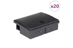 Vidaxl Mouse Traps 20 Pcs Black 13x10x4 Cm Vidaxl Mouse Traps 20 Pcs Black 13x10x4 Cm