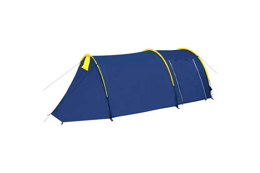 Vidaxl Camping Tent 4 Persons Navy Blue/yellow Vidaxl Camping Tent 4 Persons Navy Blue/yellow