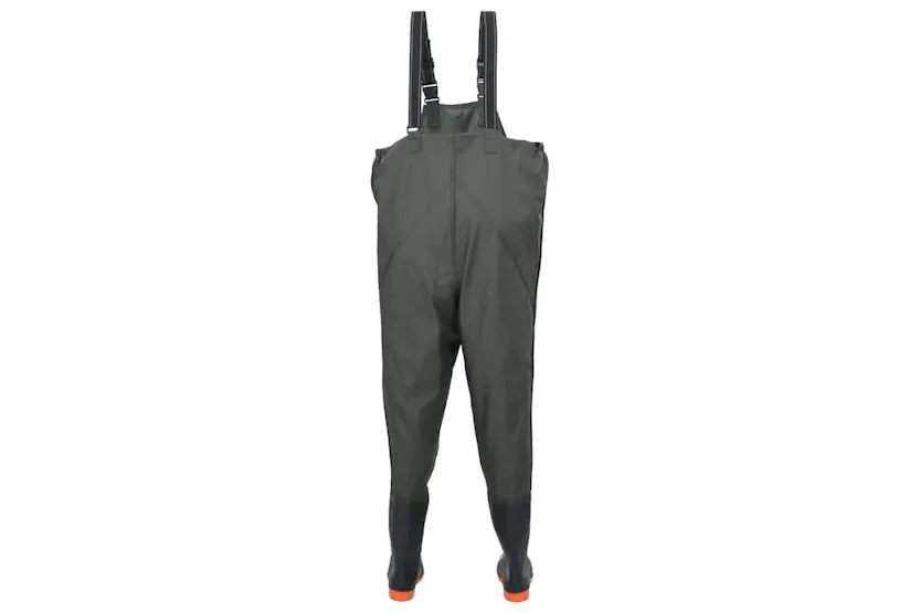 Vidaxl Chest Waders With Boots Dark Green Size 43 Vidaxl Chest Waders With Boots Dark Green Size 43