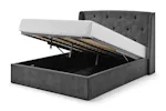 Emilia Winged Ottoman Bed Frame | King | 5ft | Grey Emilia Winged Ottoman Bed Frame | King | 5ft | Grey