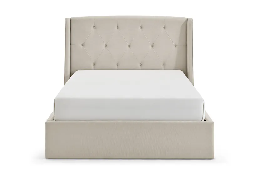 Emilia Winged Ottoman Bed Frame | King | 5ft | Natural Emilia Winged Ottoman Bed Frame | King | 5ft | Natural