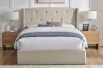 Emilia Winged Ottoman Bed Frame | Double | 4ft6 | Natural Emilia Winged Ottoman Bed Frame | Double | 4ft6 | Natural