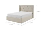 Emilia Winged Ottoman Bed Frame | Double | 4ft6 | Natural Emilia Winged Ottoman Bed Frame | Double | 4ft6 | Natural