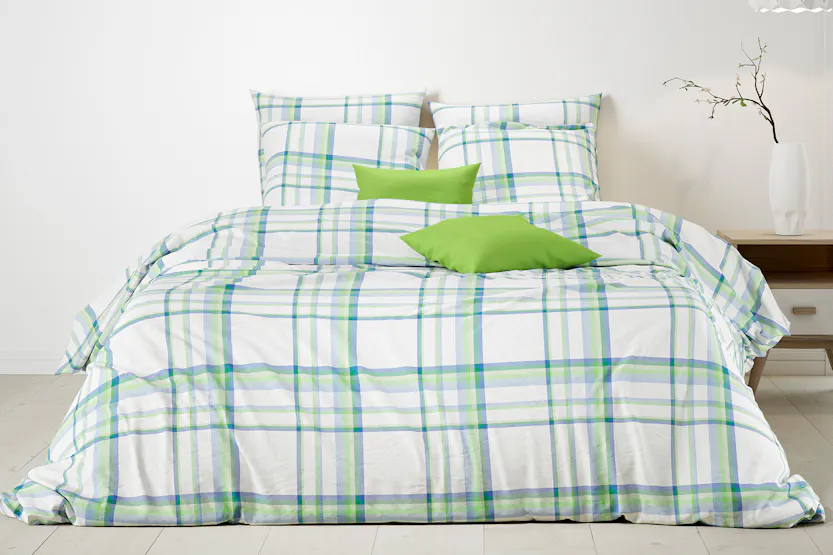 Mistral Home | Madras Duvet Cover Set | Green/Blue | Double Mistral Home | Madras Duvet Cover Set | Green/Blue | Double