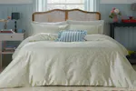 Secrete Garden | Floral Trail Jacquard Duvet Cover Set | Cream | Super King Secrete Garden | Floral Trail Jacquard Duvet Cover Set | Cream | Super King