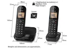 Panasonic KX-TGC 412 Cordless Phone | Twin | TLC412T Panasonic KX-TGC 412 Cordless Phone | Twin | TLC412T