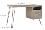 Dorel Landon Desk | Grey Oak Dorel Landon Desk | Grey Oak