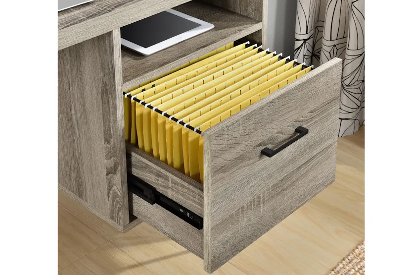 Dorel Landon Desk | Grey Oak Dorel Landon Desk | Grey Oak