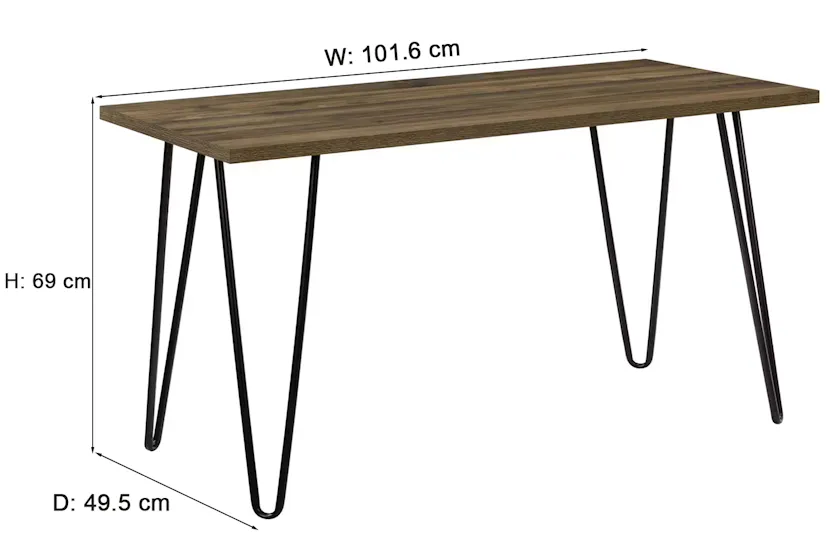 Dorel Owen Retro Desk | Brown Walnut Dorel Owen Retro Desk | Brown Walnut
