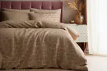 Soiree | Ginko Jacquard Duvet Cover Set | Natural | King Soiree | Ginko Jacquard Duvet Cover Set | Natural | King