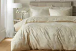 Soiree | Lilly Jacquard Duvet Cover Set | Champagne | King Soiree | Lilly Jacquard Duvet Cover Set | Champagne | King