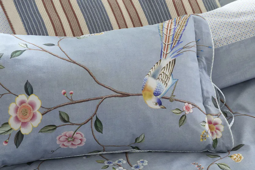 Pip Studio | Bamboo Blossom Cushion | Blue | 35 x 60 cm Pip Studio | Bamboo Blossom Cushion | Blue | 35 x 60 cm