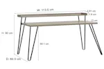 Dorel Haven Retro Desk with Riser | Grey Oak Dorel Haven Retro Desk with Riser | Grey Oak