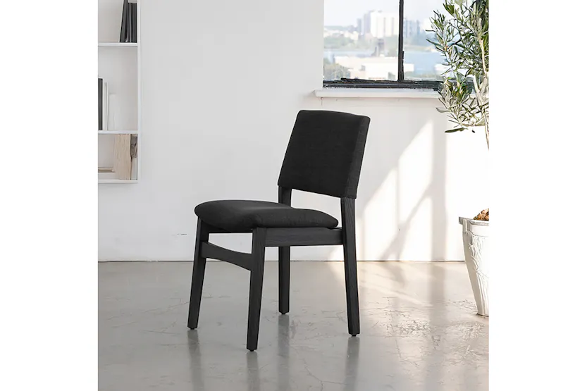 Transformer Chair | Onyx/Smoked Hickory | Set of 2 Transformer Chair | Onyx/Smoked Hickory | Set of 2