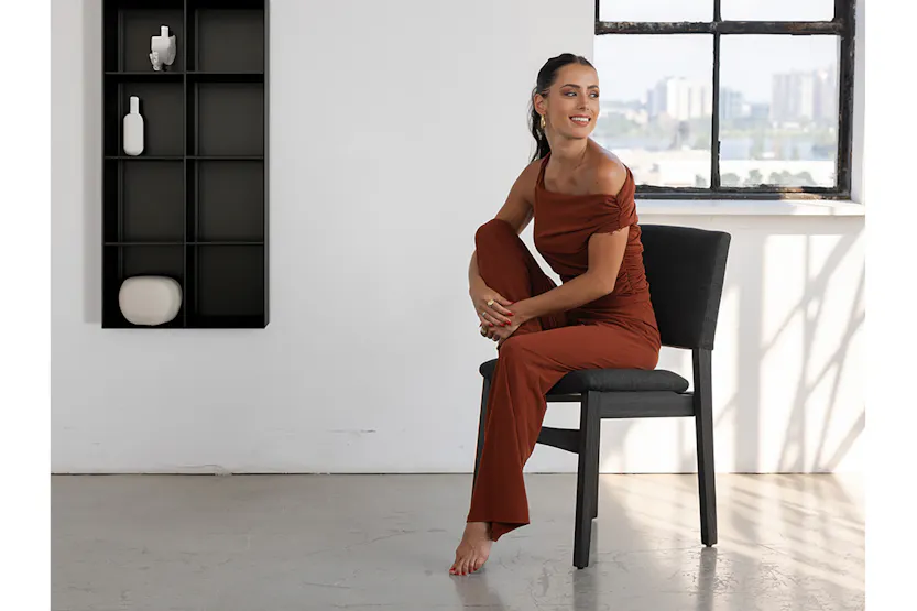 Transformer Chair | Onyx/Smoked Hickory | Set of 2 Transformer Chair | Onyx/Smoked Hickory | Set of 2