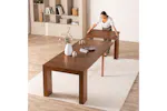 Transformer Rectangular Table | American Walnut | Including 5 Extension Panels Transformer Rectangular Table | American Walnut | Including 5 Extension Panels
