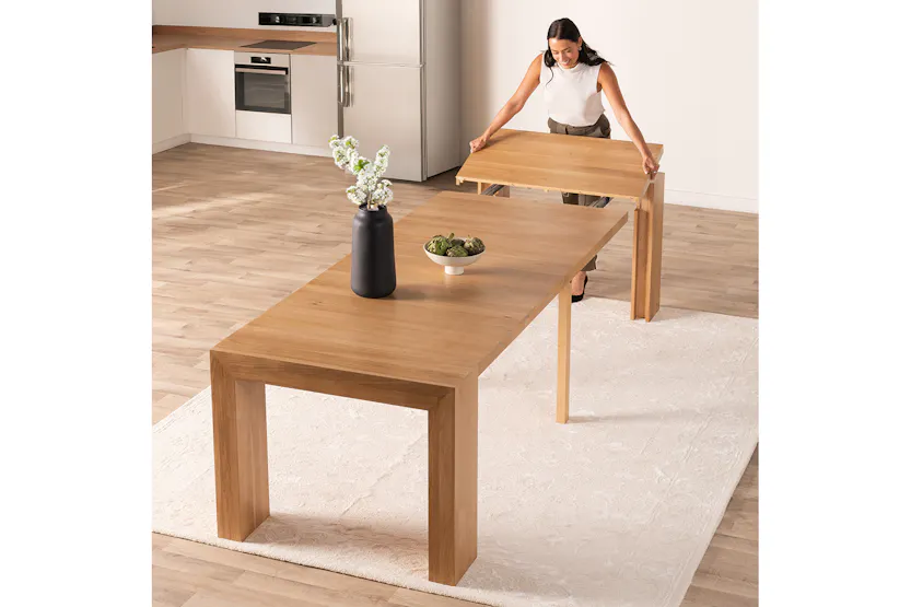Transformer Rectangular Table | Scandinavian Oak | Including 5 extension panels Transformer Rectangular Table | Scandinavian Oak | Including 5 extension panels