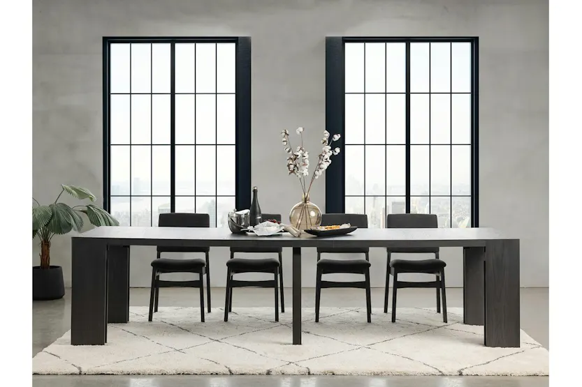 Transformer Rectangular Table | Smoked Hickory | Including 5 Extension Panels Transformer Rectangular Table | Smoked Hickory | Including 5 Extension Panels