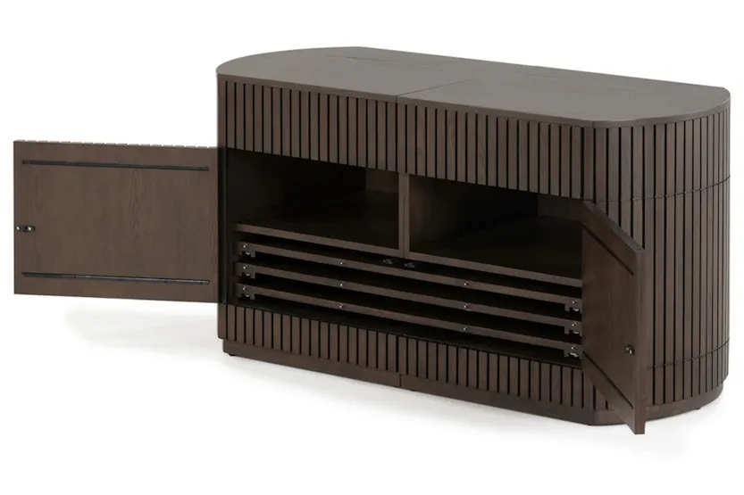 Transformer Round Sideboard | Dark Walnut Transformer Round Sideboard | Dark Walnut