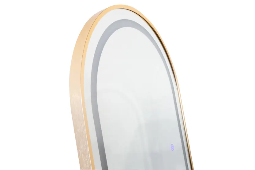 Modena LED Arched Mirror | Gold | 50 x 160 cm Modena LED Arched Mirror | Gold | 50 x 160 cm