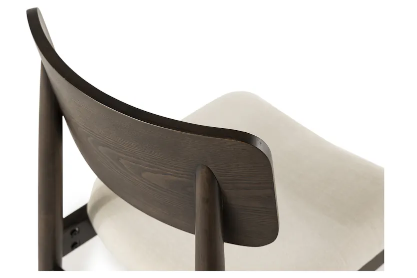 Transformer Round Chair | Cream/Dark Walnut | Set of 2 Transformer Round Chair | Cream/Dark Walnut | Set of 2