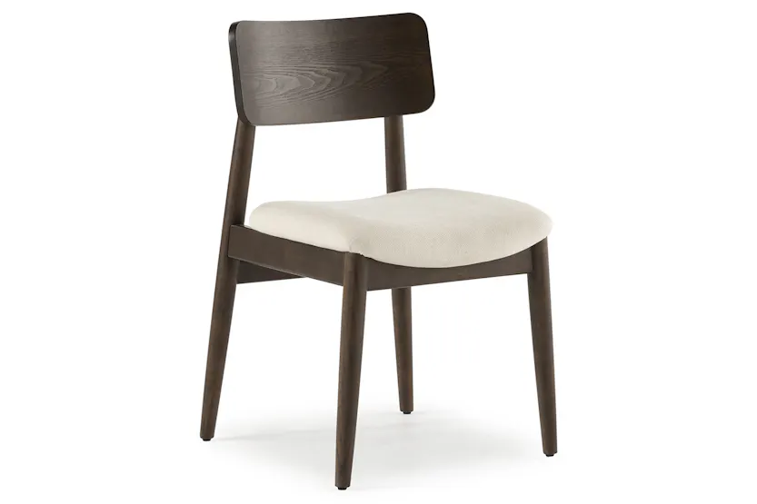 Transformer Round Chair | Cream/Dark Walnut | Set of 2 Transformer Round Chair | Cream/Dark Walnut | Set of 2